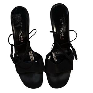 St.‎ John Jeweled Heels Black Size 9B